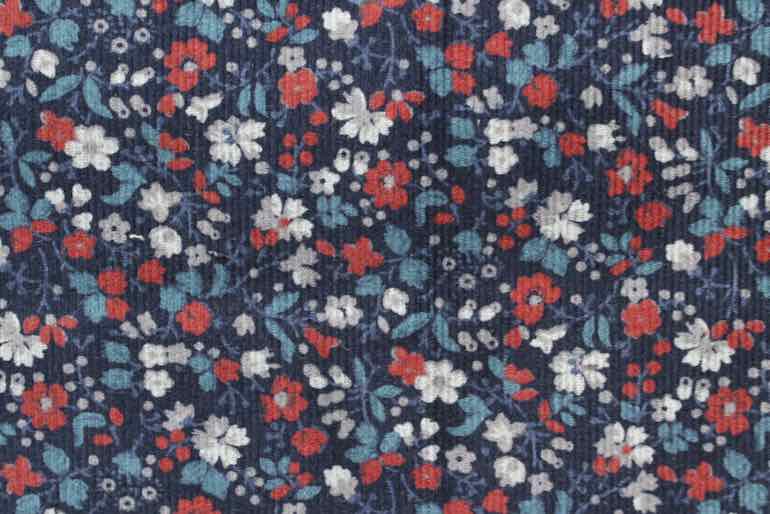 JCコットンコール天小花20